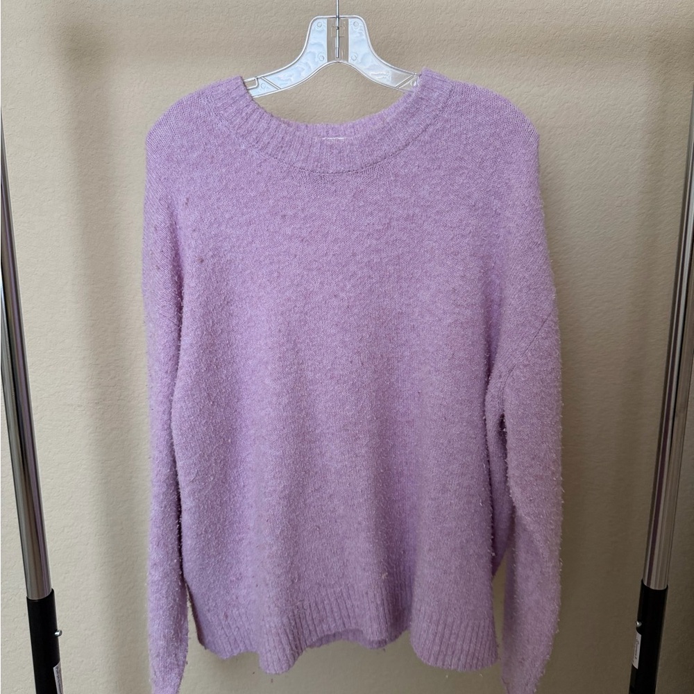 American Eagle Purple Whoa So Soft Sweater
